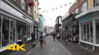 Falmouth Walk: Town Centre & Harbour【4K】