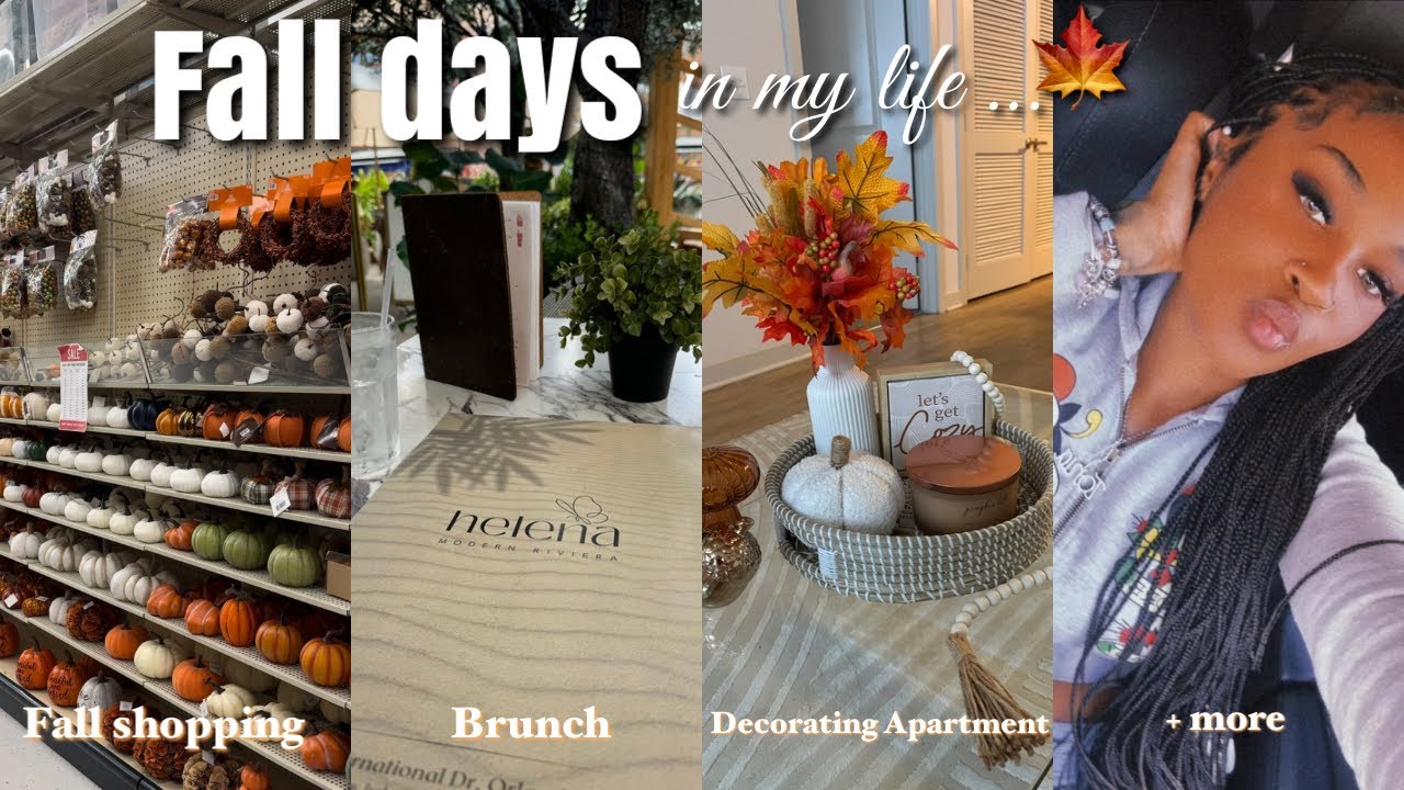 Fall days in my life 🍂 | Fall shopping, Apartment Decorating, Brunch ...