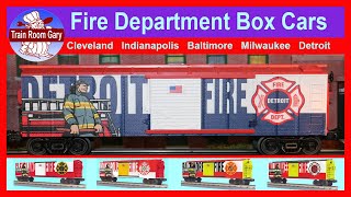 Fire Department Box Cars from MTH • Rail King