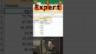 Beginner vs Expert | Extract Integer Values in Excel Using INT Function | Office Excel Pro