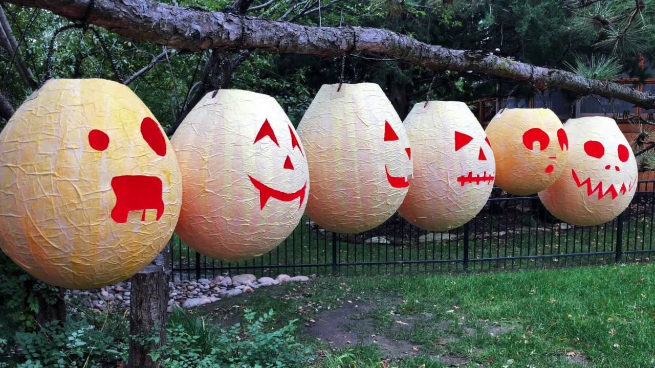 How to Make a Papier-Mâché Pumpkin Lantern - YouTube