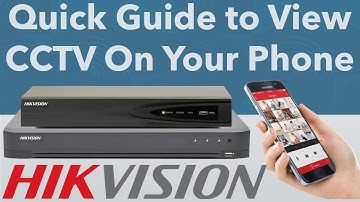Hikvision or HiLook DVR NVR CCTV Camera Connect to Mobile Setup Hik-Connect HiLookVision App Install