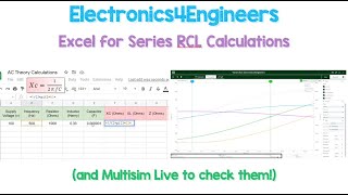Easy EXCEL for AC Theory - Circuit Calculations of a Series RLC Circuit screenshot 5