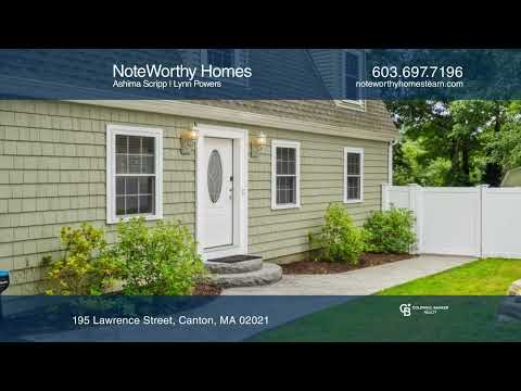 195 Lawrence St, Canton, MA home video tour