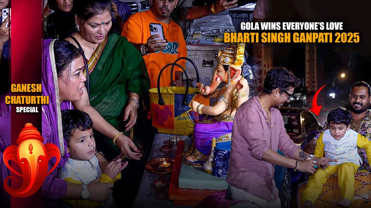 Gola Melts Hearts Everywhere | Bharti Singh’s Ganpati 2025 Celebration