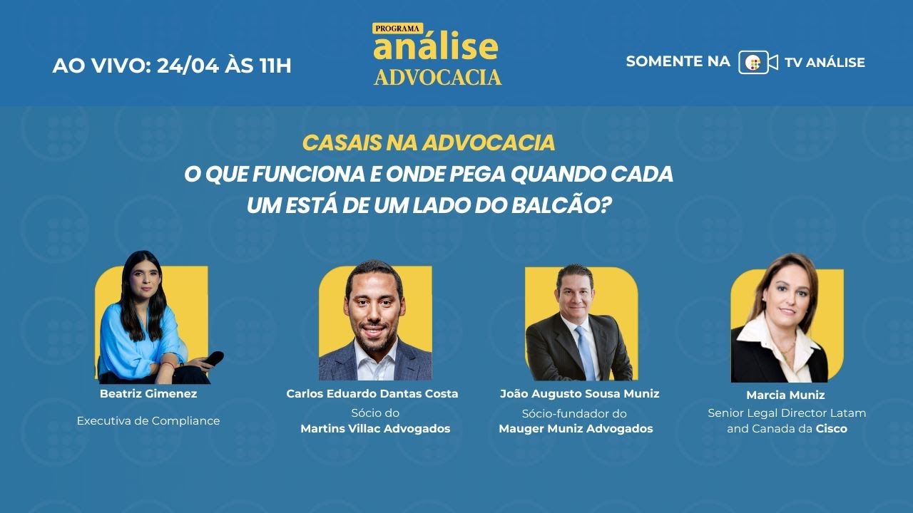 Casais na Advocacia - O que funciona e onde pega quando cada um está de um lado do balcão?