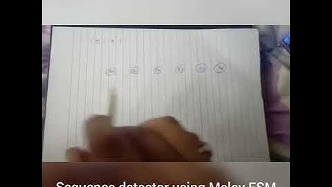 Sequence detector using Melay FSM