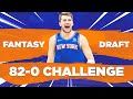 FANTASY DRAFT 82-0 CHALLENGE!