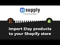 01supply | Import Etsy products to Shopify chrome extension
