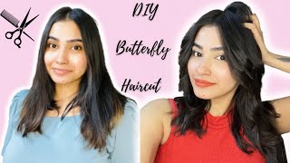 I Tried  'BUTTERFLY HAIRCUT at home ‘  |DIY Haircut  #diyhaircut #bradmondo