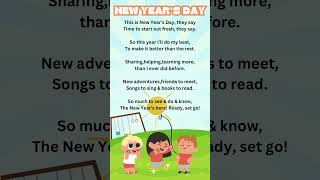 New Year’s Day | New Year poem in English | Poem on New Year | English poems | #shorts #newyear