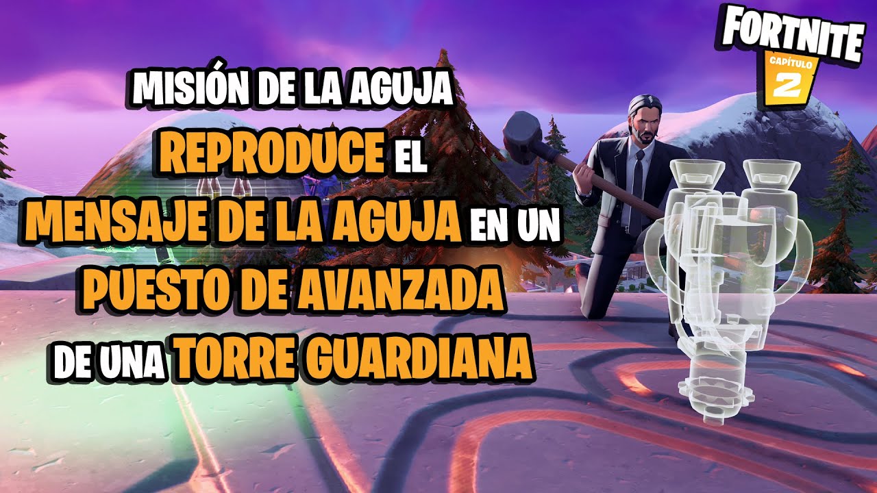 Desafío Fortnite: reproduce el mensaje de La Aguja en un puesto de