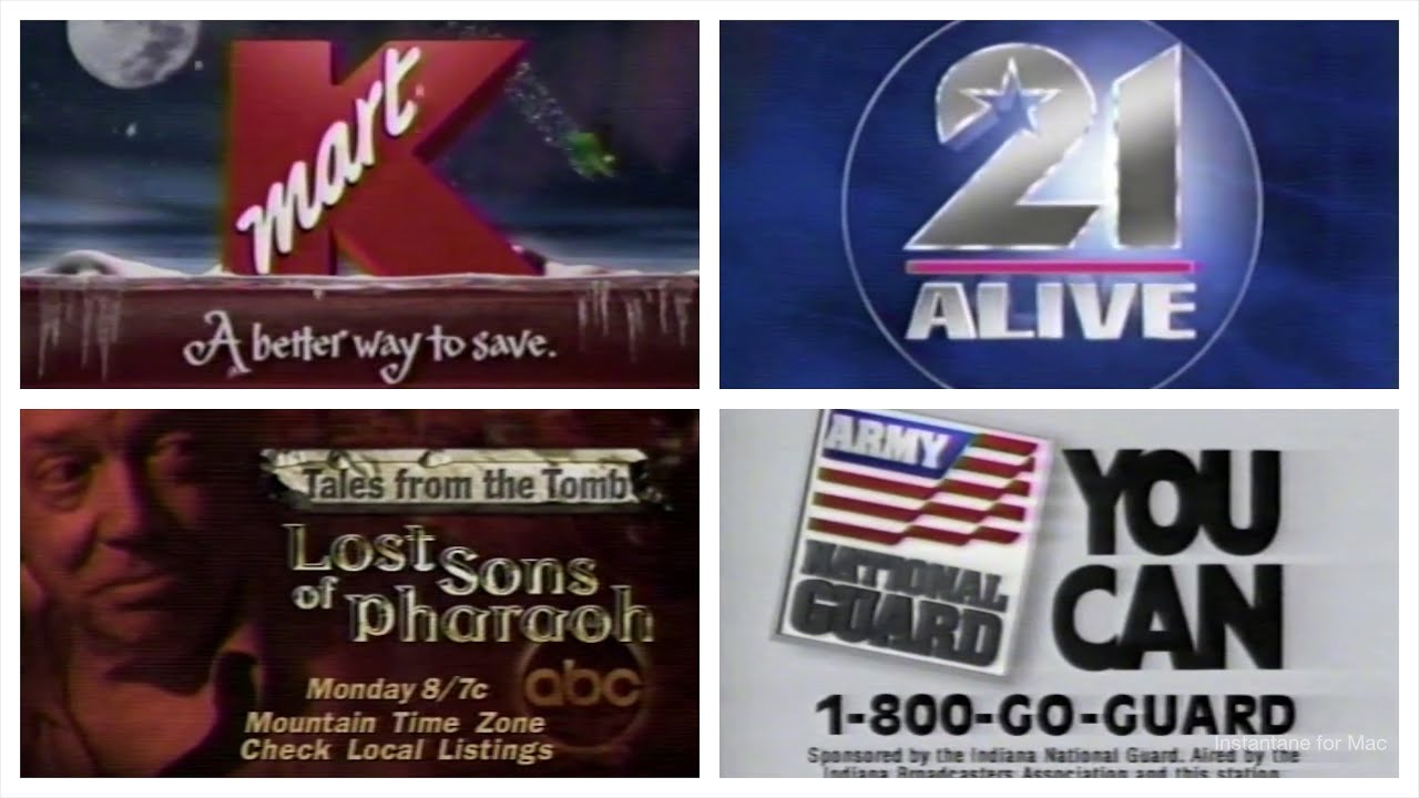 ABC Commercial Break (WPTA) December 4, 1997 YouTube