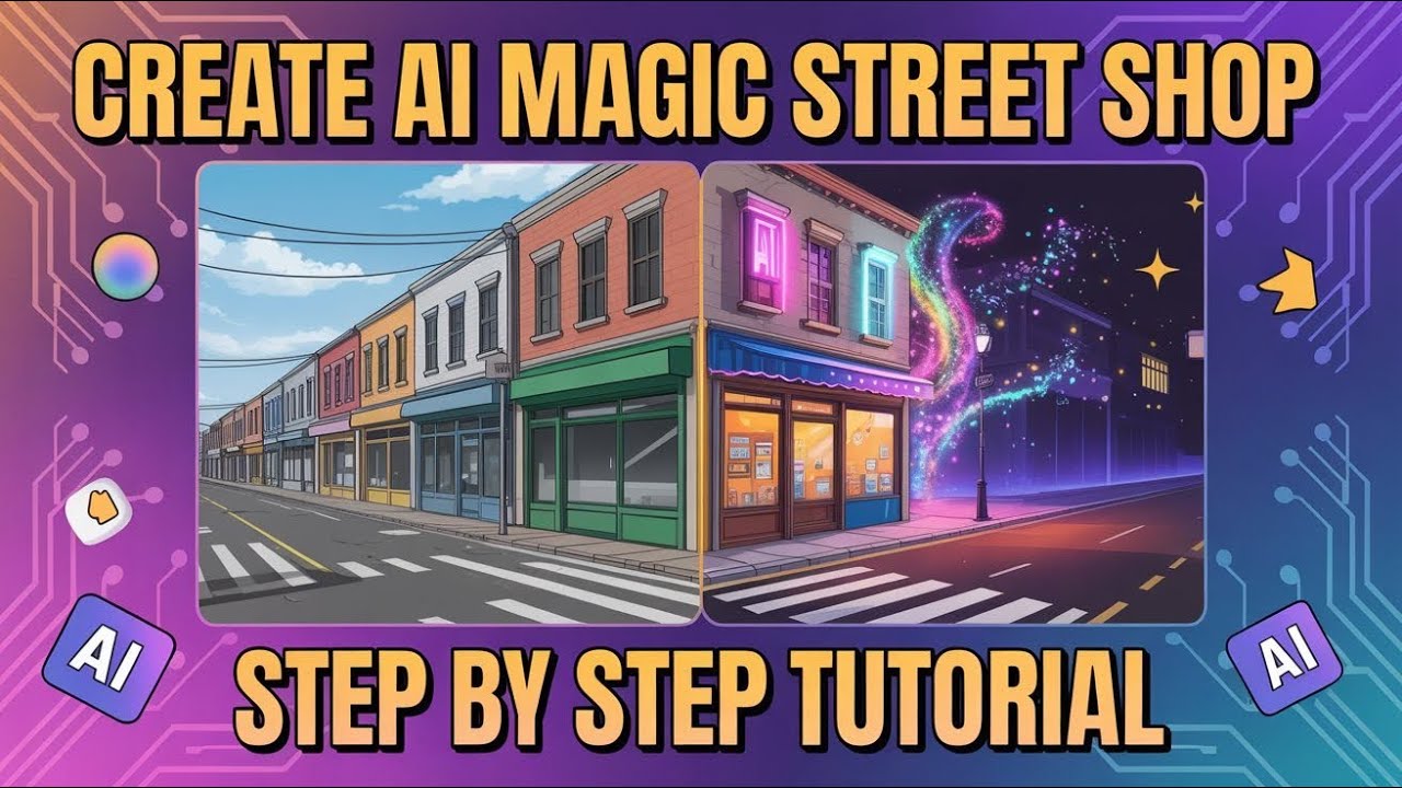 How Create stunning AI magic - street shop in minutes step by step ...