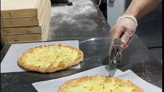 Making of Arabic Cheese Pizza-Manakish