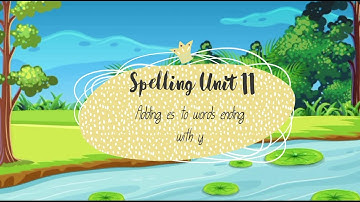 Spelling Unit 11 - adding -es to words ending in -y
