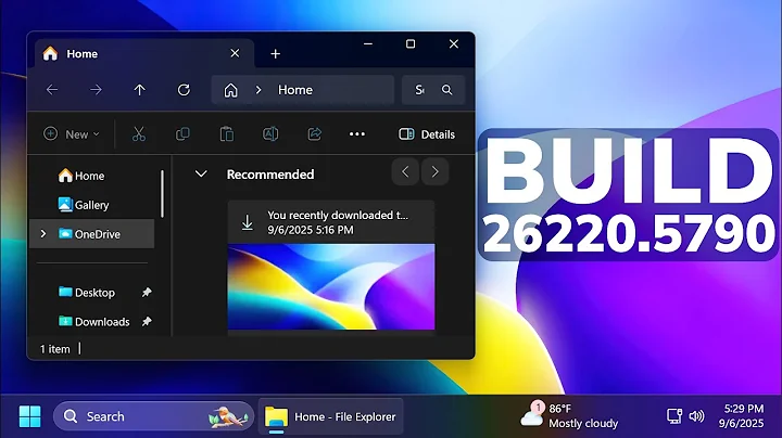 New Windows 11 25H2 Build 26220.5790 – New File Explorer Features, New AI Features and Fixes (Dev)