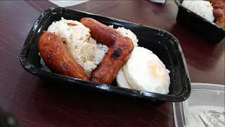 Filipino Breakfast At Seafood City in Sacramento, CA.