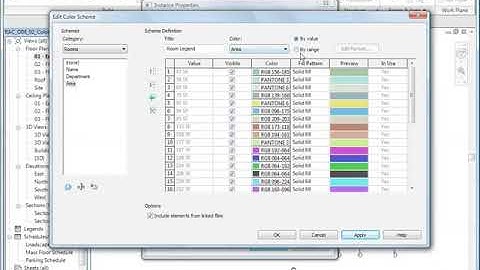 How To Add Color Scheme On Revit Architecture.
