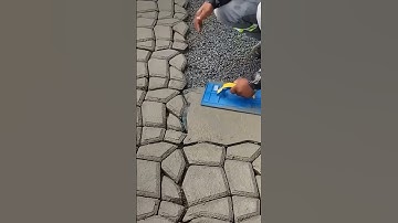 the process of making paving easily using a cool printing tool #construction #paving #popular