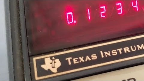 Antique Texas Instruments 9V Calculator: TI - 1250 DATAMATH Restoration ~ LED Stick & Microcomputer