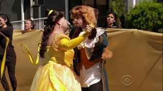 James Corden Channels Belle For HILARIOUS Beauty And The Beast Crosswalk Musical