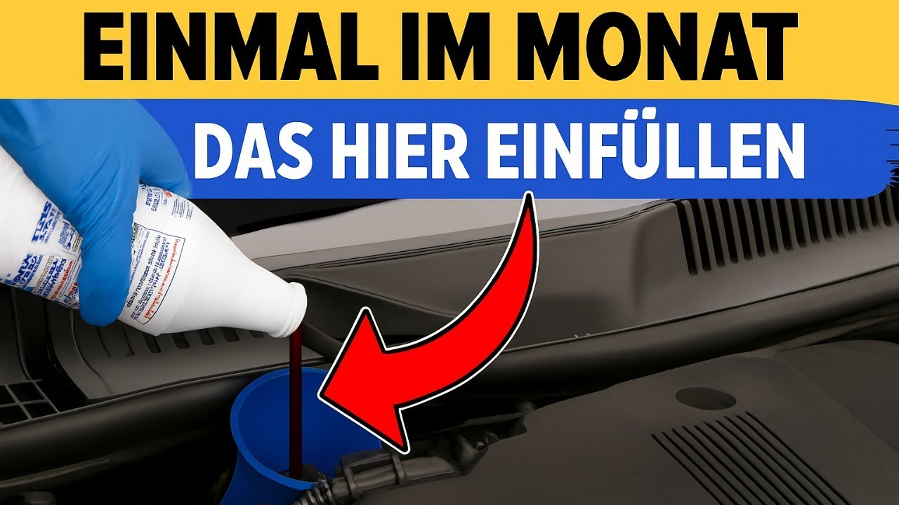 Mach DAS einmal im Monat, und dein Motor hält ewig!