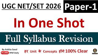 Full Syllabus Revision for UGC NET Paper 1 June 2026 Preparation | Most Important Topic