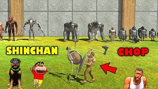 SHINCHAN Fights CHOP in ANIMAL REVOLT BATTLE SIMULATOR | Is CHOP LOSER ? | AMAAN-T GAMING screenshot 4
