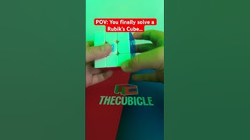 POV: You finally solve a Rubik’s Cube… #cubing #3x3 #shorts #rubikscube #skewbtube