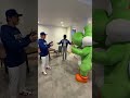 The Yoshi-verse. 😂 #dodgers #sports #losangeles #nintendo