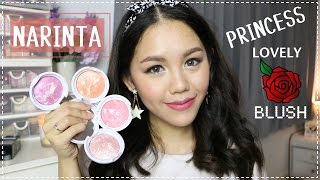 Swatch Narinta Princess Lovely Rose Blush ทั้ง 4 สี | Wonderpeach