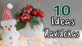 10 Hermosas IDEAS NAVIDEÑAS Super Fàciles-10 Adornos Navideños con Reciclaje 2021