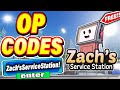 All new secret codes in roblox zachs service station  codes in roblox zachs service station 