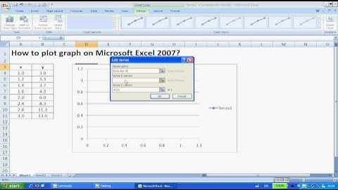 Plotting Graphs on Excel 2007