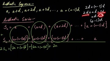 Arithmetic series formula | Post sec Math | Khan Academy Urdu