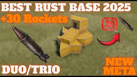 Rust - The Best duo/trio Base / Rust Base Design 2025 | +30 rockets