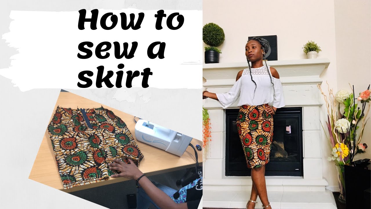 How to sew a simple straight skirt (DETAILED) | Sew with KIZAJ #6 - YouTube