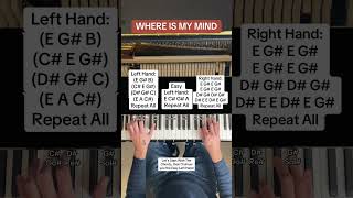 Pixies - Where Is My Mind (Chords & Easy Piano Tutorial) @PianoPop_TV