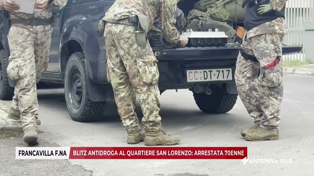 18 OTTOBRE 2025 - FRANCAVILLA F.NA (BR) - BLITZ ANTIDROGA AL QUARTIERE SAN LORENZO: ARRESTATA 70ENNE