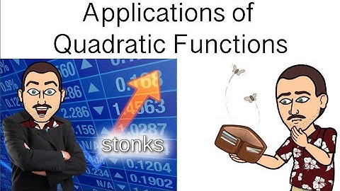 Applications of Quadratic Functions - Coffee and Management Math with Dr. Weselcouch