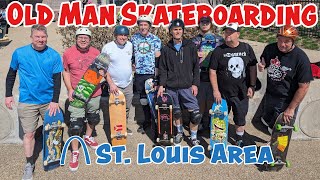 Skateboarding With Members of the St. Louis Old Man Skate Cartel | Kinetic Skatepark