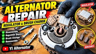 Alternator Repair, Regulator Brush Change