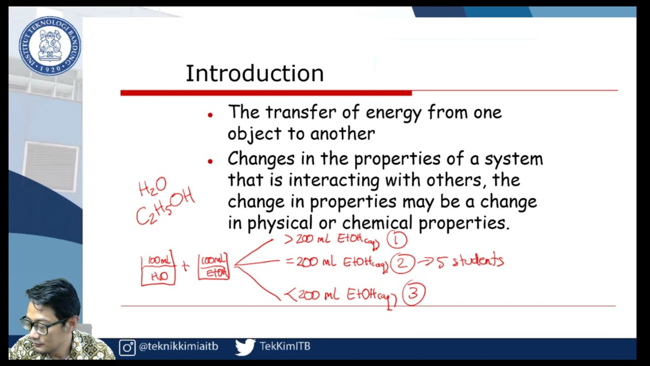 TK-2103: Chemical Engineering Thermodynamics; Sesi: Introduction; Segmen: System and Units