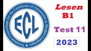 ECL B1 Lesen - Test 11 ( 2023 )