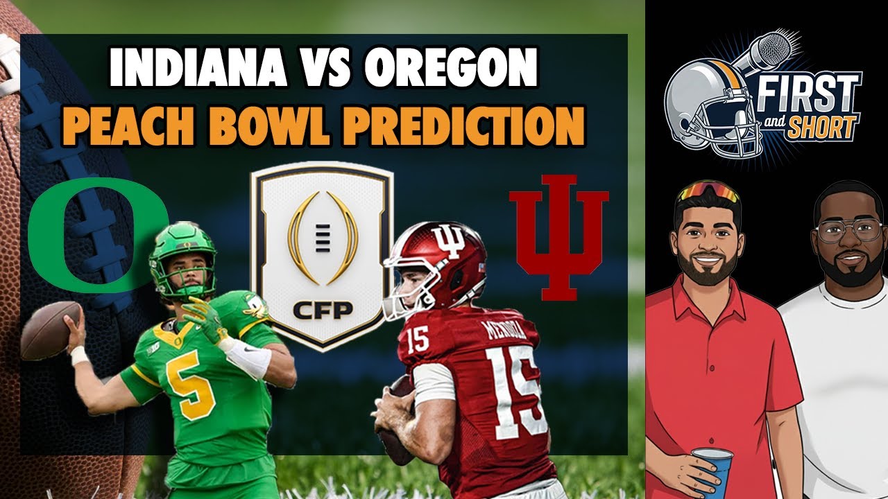 Indiana vs Oregon - BIG 10 REMATCH in the PEACH BOWL - Prediction and ...