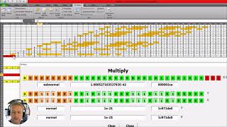 floating point multiplication (normal x normal = subnormal)