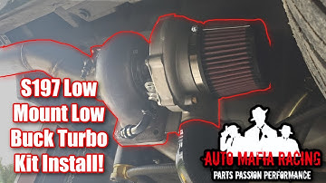 How to install the low buck low mount turbo on an S197 v6 Mustang