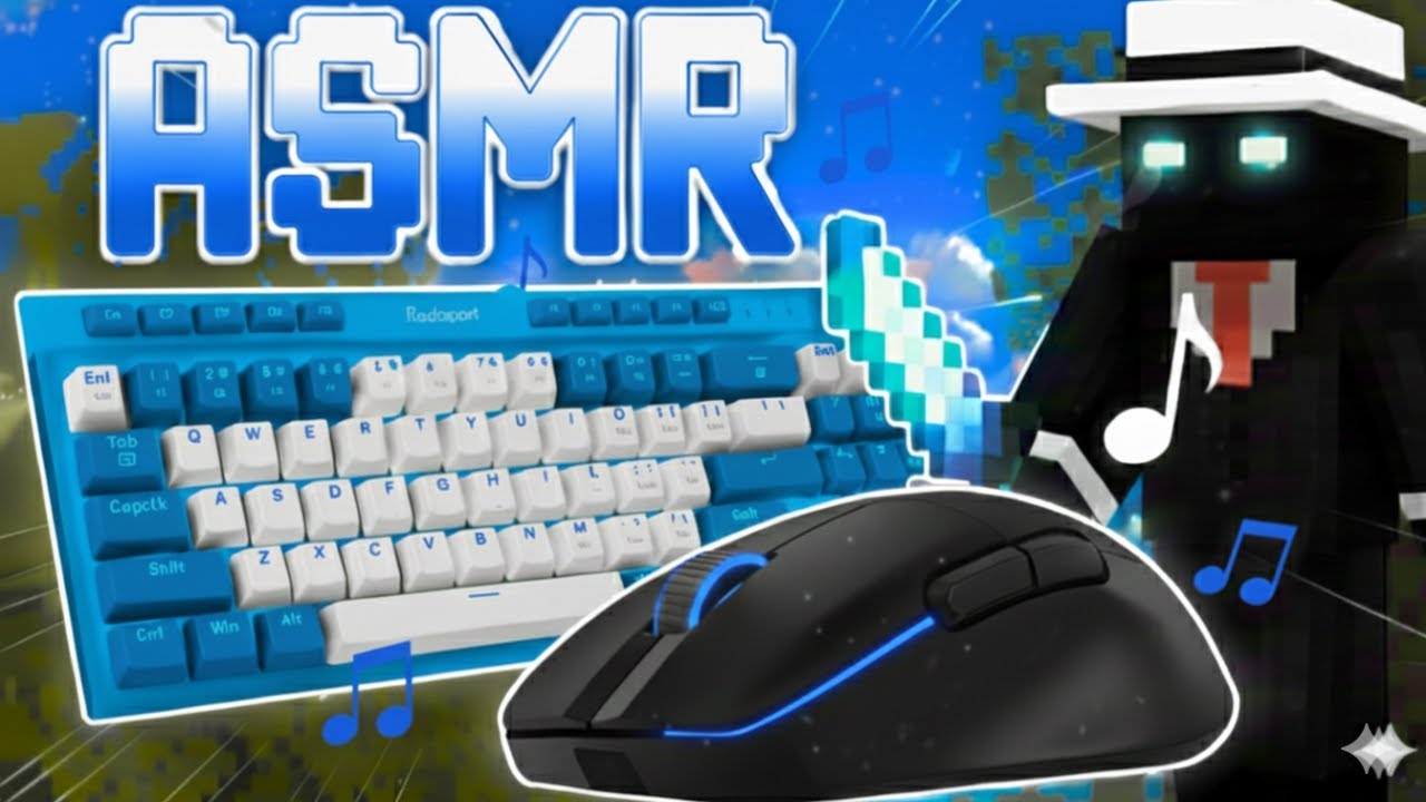 BedWars ASMR - Normal Click Challenge | Keyboard & Mouse Sounds | #38