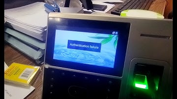 how to fixed Zkteco uface 800 Authentication failure